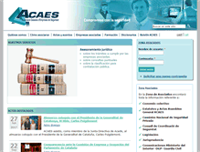Tablet Screenshot of acaes.net
